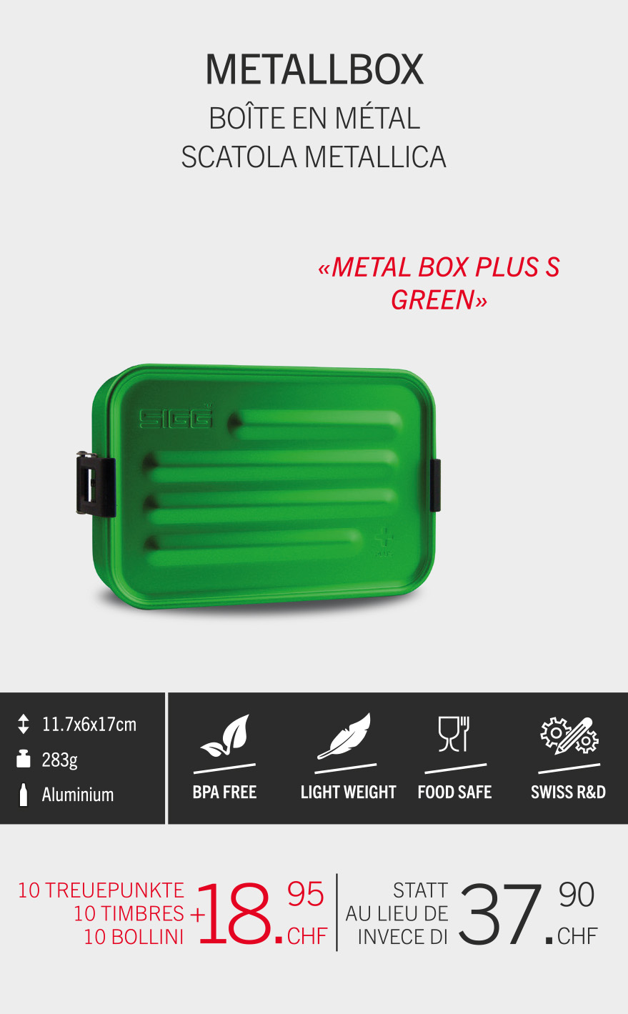 Metallbox grün
