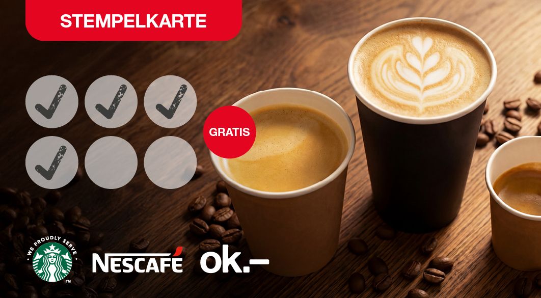 App Stempelkarte: Der 6. Kaffee gratis!
