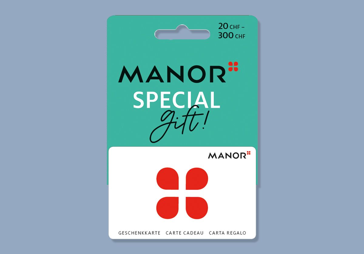 Verschenke Vielfalt: Manor Geschenkkarte. Verschenke Vielfalt: Manor Geschenkkarte.