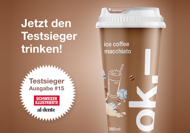 To go: ok.– ice coffee macchiato To go: ok.– ice coffee macchiato