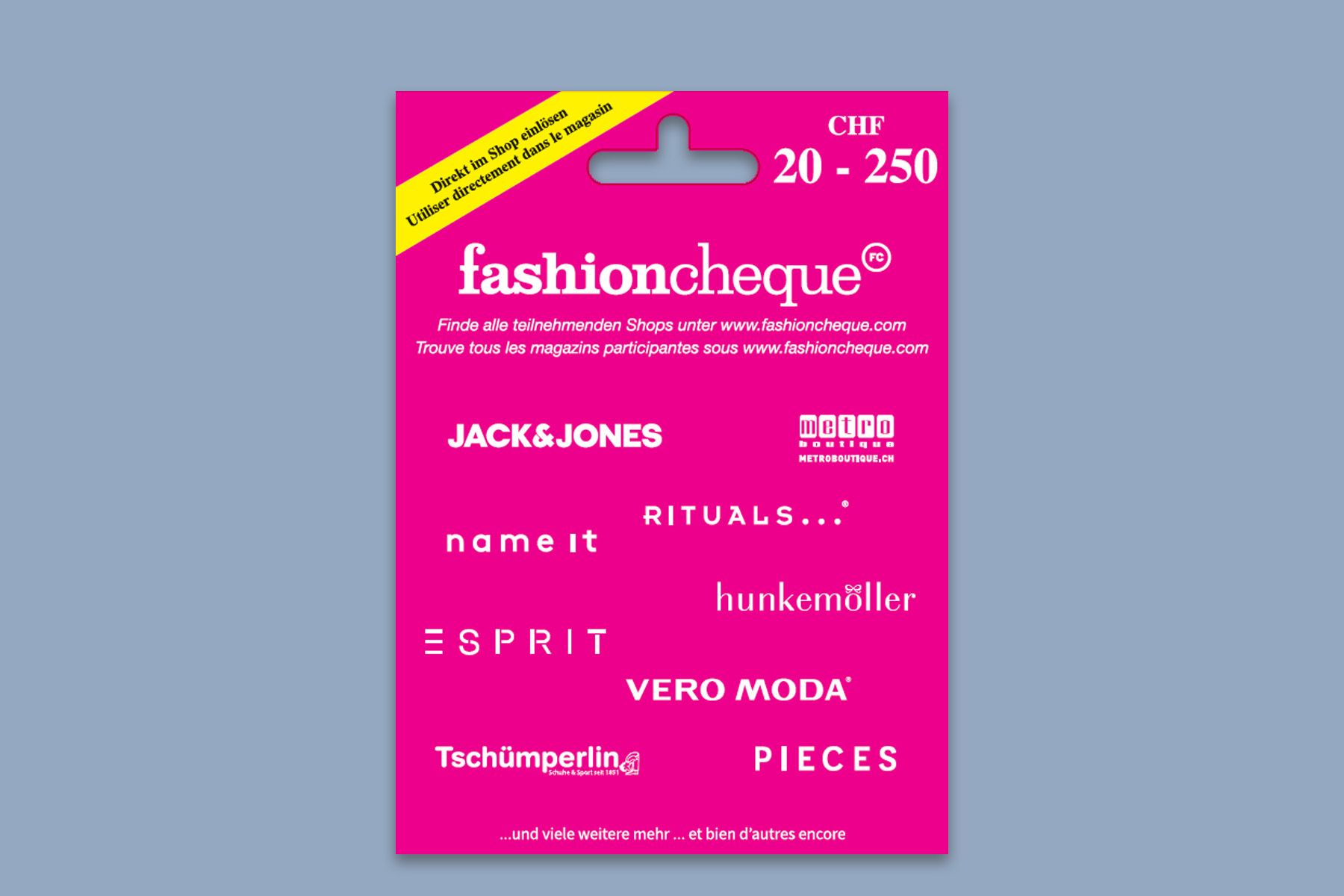 Shopping Geschenk: fashioncheque Shopping Geschenk: fashioncheque