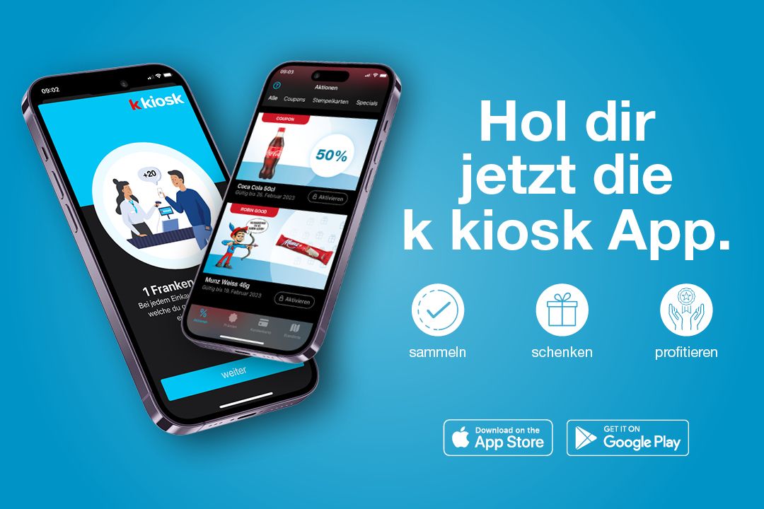 Die k kiosk App - deine Kundenkarte