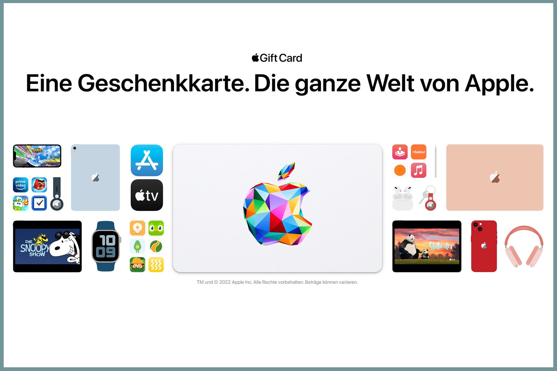 Apple Gift Card - für alles von Apple Apple Gift Card - für alles von Apple