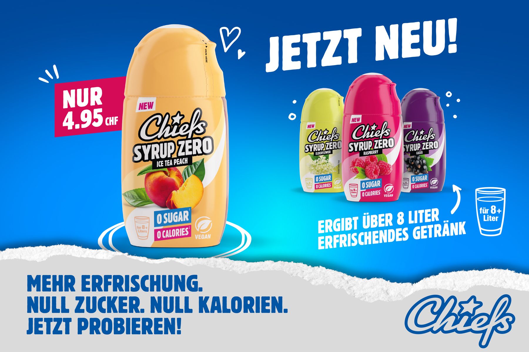 Drücken. Mischen. Geniessen! Drücken. Mischen. Geniessen!