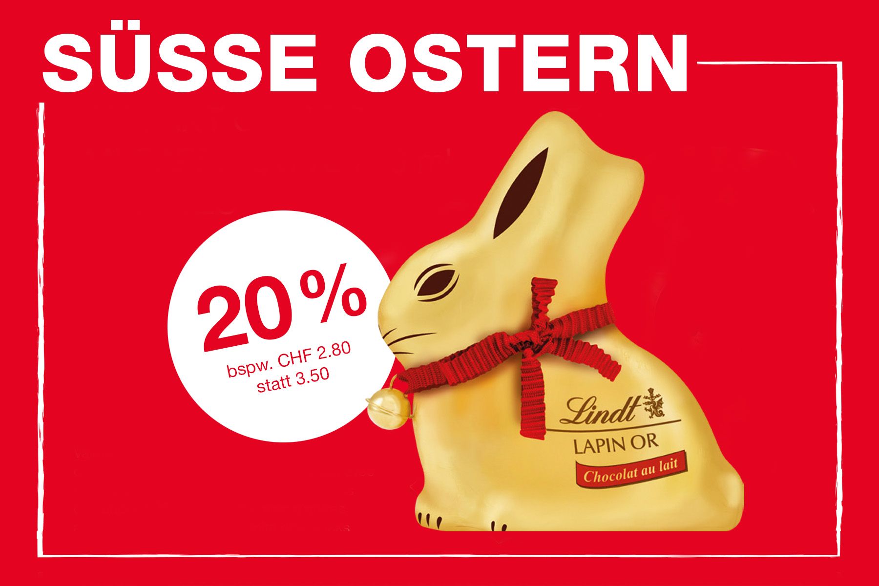 Lindt Goldhase in Aktion