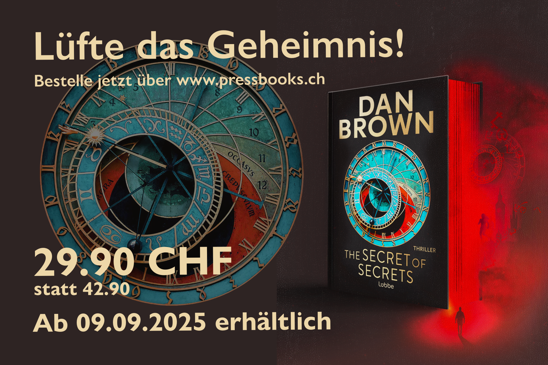 Neustes Buch von Dan Brown bestellen und profitieren!